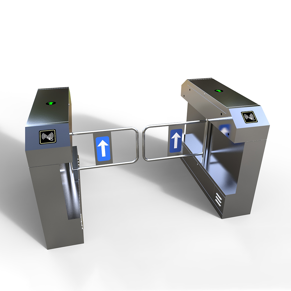 Fingerprint Recognition Reader Swing Bbarrier Gate(3)